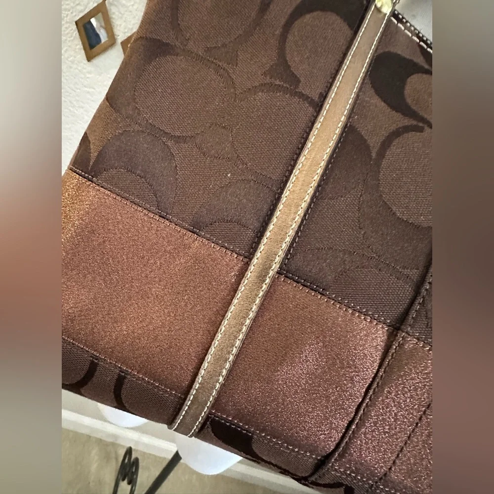 Coach Signature Tote & Matching Wristlet